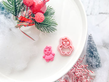 Christmas Gingerbread Girl Polymer Clay Cutter